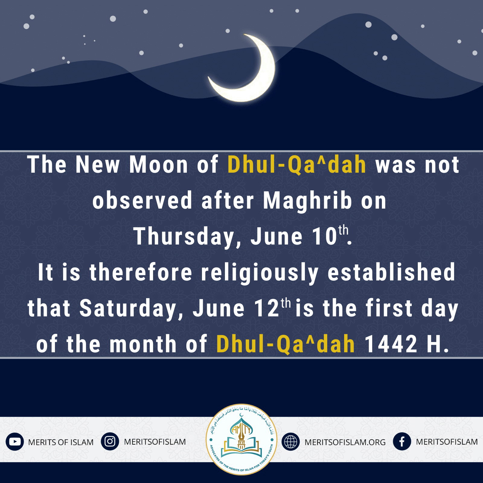 The Month of DhulQa^dah AMITY